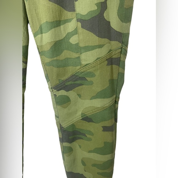 J.Crew Camo Military Print Green Toothpick Pants Jeans Size 6 - Picture 8 of 11